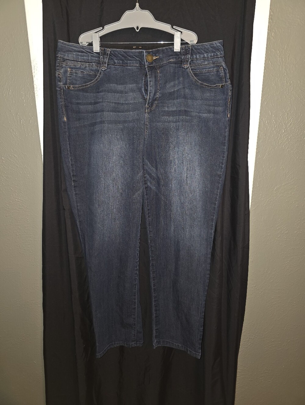 Democracy Dark Blue Straight Leg Women's Jeans